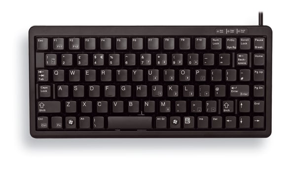 Cherry Tas Cherry G84-4100LCAGB-2 USB+PS/2 Slim Line sort (G84-4100LCAGB-2)