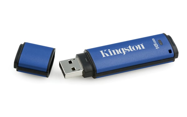 Kingston Technology DataTraveler Vault Privacy 3.0 16GB USB-sticka USB Type-A 3.2 Gen 1 (3.1 Gen 1) Blå