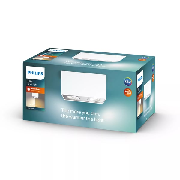 Philips WarmGlow LED Box kohdevalaisin 2x
