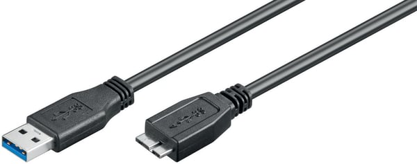 Microconnect USB3.0AB5MICRO USB-kabel USB 3.2 Gen 1 (3.1 Gen 1) 5 m USB A Micro-USB B Sort