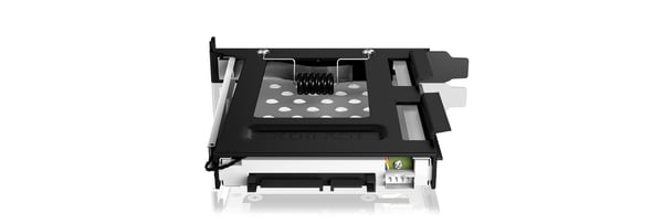 ICY BOX IB-2207StS 8,89 cm (3.5") Opbevaring drev bakke Sort
