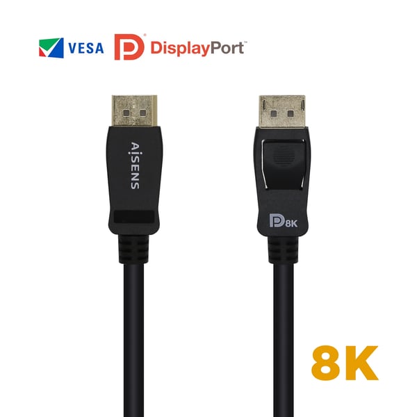 AISENS A149-0430 DisplayPort-kaapeli 0,5 m Musta