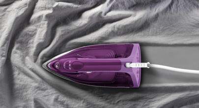 Tefal FV2836 Tør & dampstrygejern Keramisk strygesål 2400 W Lilla, Hvid
