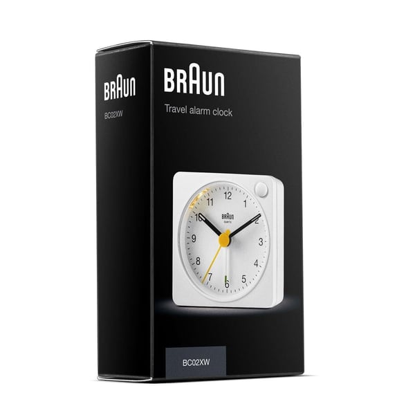 Braun BC02XW Quartz-väckarklocka Vit