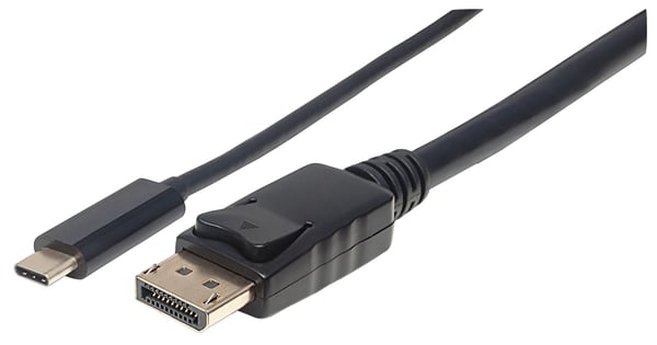 Manhattan 152471 videokabeladapter 1 m USB Type-C DisplayPort Svart