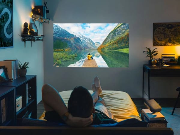 Viewsonic M1XB Projektor med kort projiceringsafstand LED WVGA (854x480) Sort, Sølv