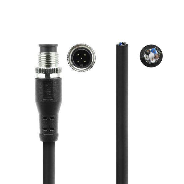 ACT SC3504 sensor- och aktuatorkabel 1,5 m M12 Nej Svart