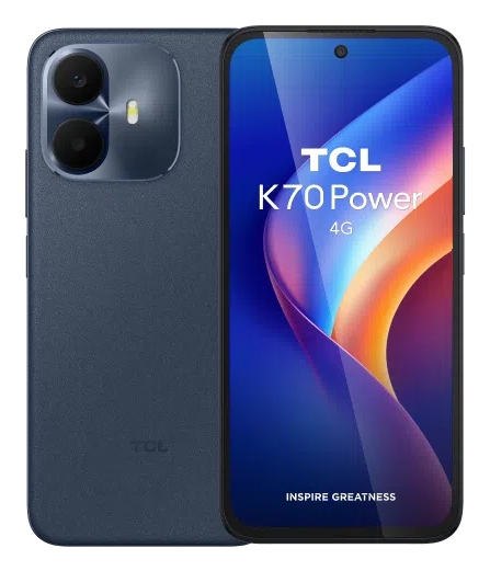TCL K70 Power 4G 17,3 cm (6.8") Dual SIM Android 16.0 USB Type-C 6 GB 128 GB 6500 mAh Blå