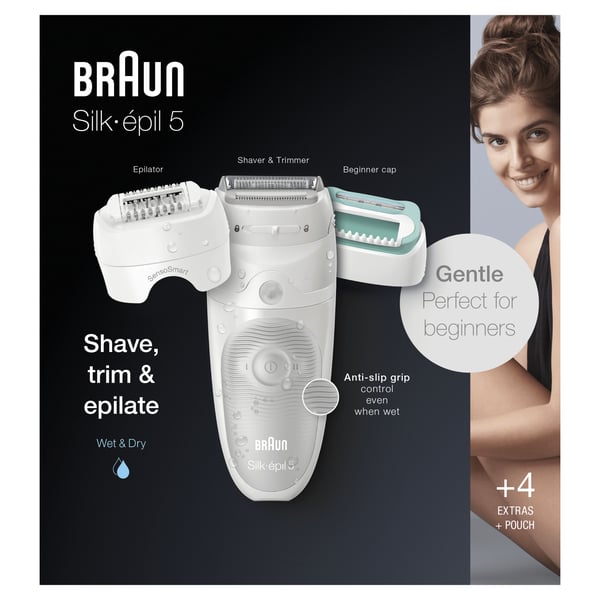 Braun Silk-épil 5 81770430 epilatorer 28 pincetter Vit