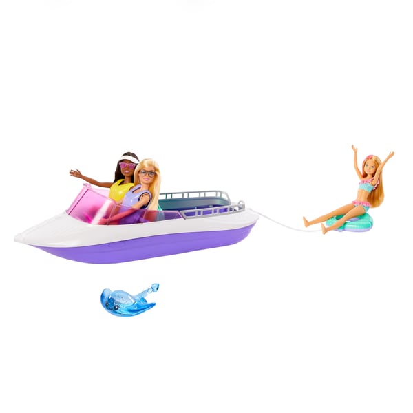 Barbie Mermaid Power -dukker, båd og tilbehør