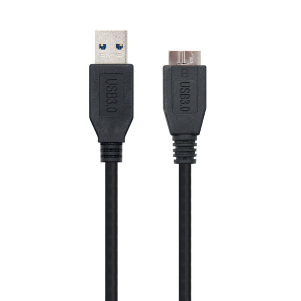Nanocable 10.01.1101-BK USB-kabel USB 3.2 Gen 1 (3.1 Gen 1) 1 m USB A Micro-USB B 5 Gbit/sek. Sort