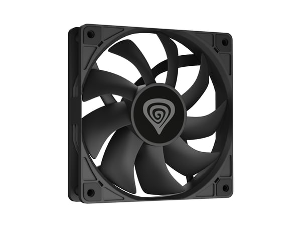 GENESIS Oxal 120 Computerkabinet Ventilator 12 cm Sort 1 stk GENESIS Oxal 120 Computerkabinet Ventilator 12 cm Sort 1 stk