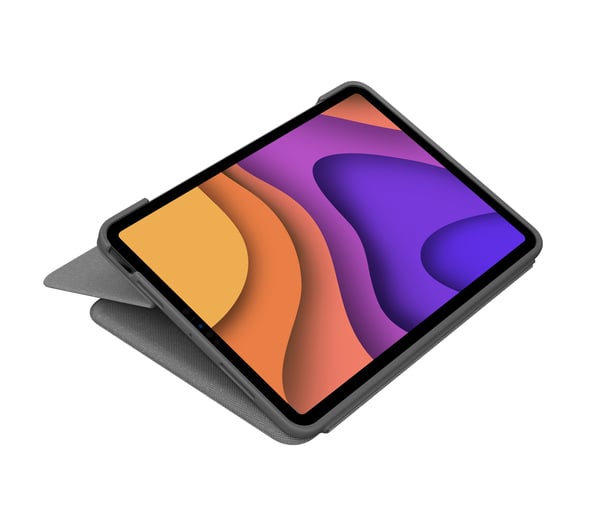Logitech Folio Touch QWERTY Italiensk Smart Connector Grå
