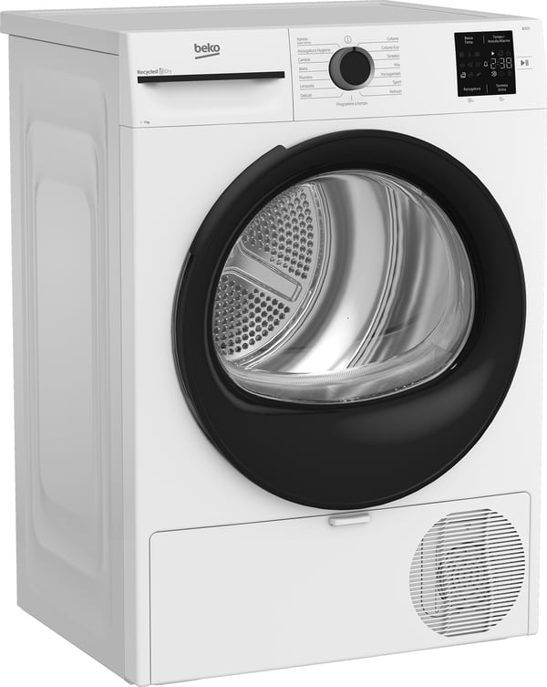 Beko BMTEP73EB kuivausrumpu Vapaasti seisova Edestä täytettävä 7 kg Valkoinen