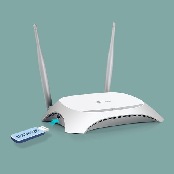 TP-Link TL-MR3420 langaton reititin Nopea Ethernet Yksi kaista (2,4 GHz) Musta, Valkoinen