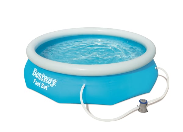 Bestway Fast Set 57270 ovan mark-svimmingpooler Uppblåsbar pool Rund 3638 l Blå