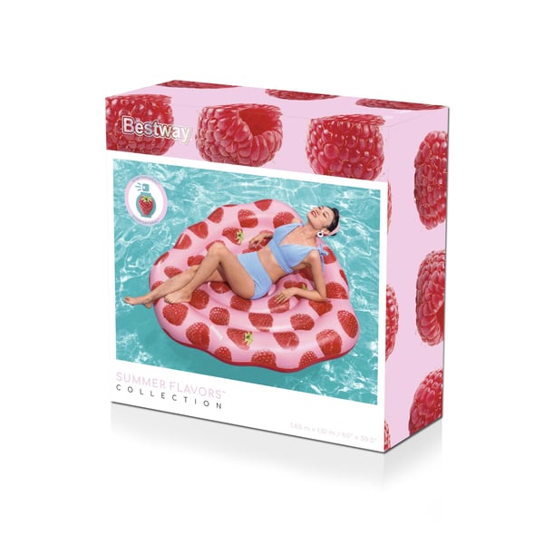 Bestway 43396 pool- och badmadrass Rosa, Röd Bild PVC