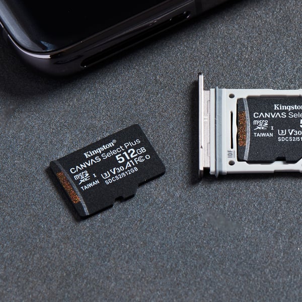 Kingston Technology Canvas Select 512 GB micSDXC Plus 100R A1 C10-kort + ADP