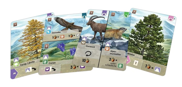 Asmodee Mischwald Alpin 60 min Tillägg till kortspel
