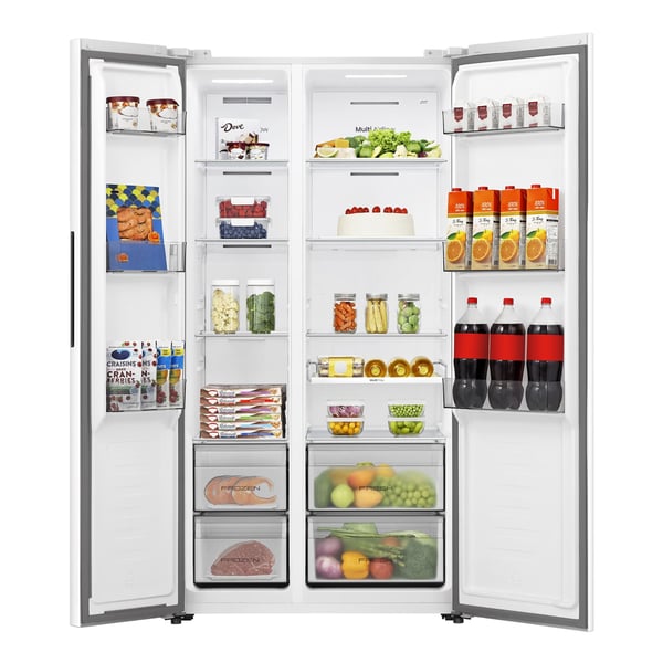 Hisense RS3P538NEWE side-by-side køle-fryseskab Fritstående 527 L Hvid