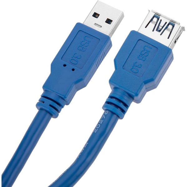 Techly 3.0m USB 3.0 A M/F USB-kabel USB 3.2 Gen 1 (3.1 Gen 1) 3 m USB A 5 Gbit/sek. Blå