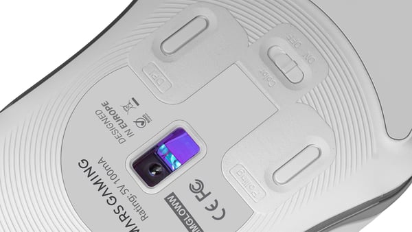 Mars Gaming MMGLOWW mus Spil Højre hånd USB Type-A Optisk 12800 dpi