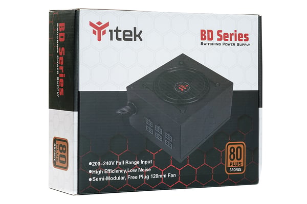 itek BD700 virtalähdeyksikkö 700 W 24-pin ATX ATX Musta