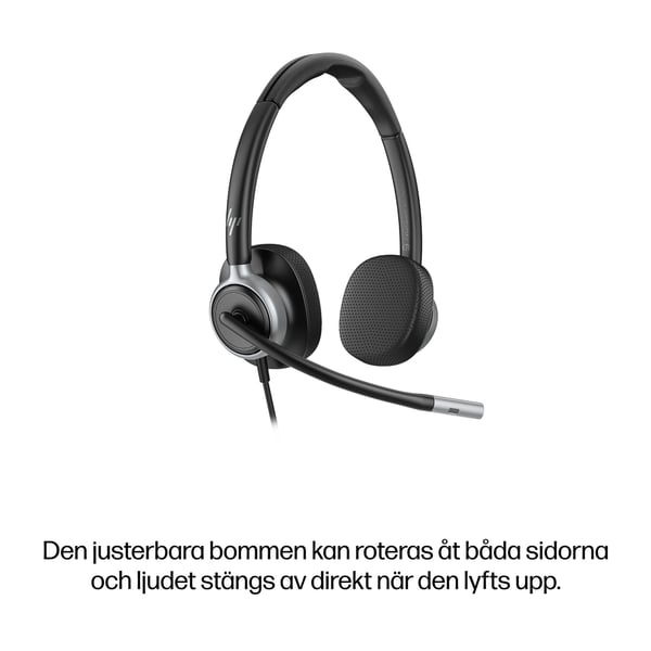 HP Poly Mission 625 trådat USB-stereoheadset (bulk)