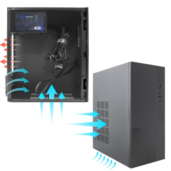 CoolBox COO-PCM440-F computeretui Midi Tower Sort 500 W