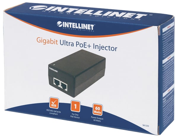 Intellinet 561235 PoE-adapters Gigabit Ethernet 48 V