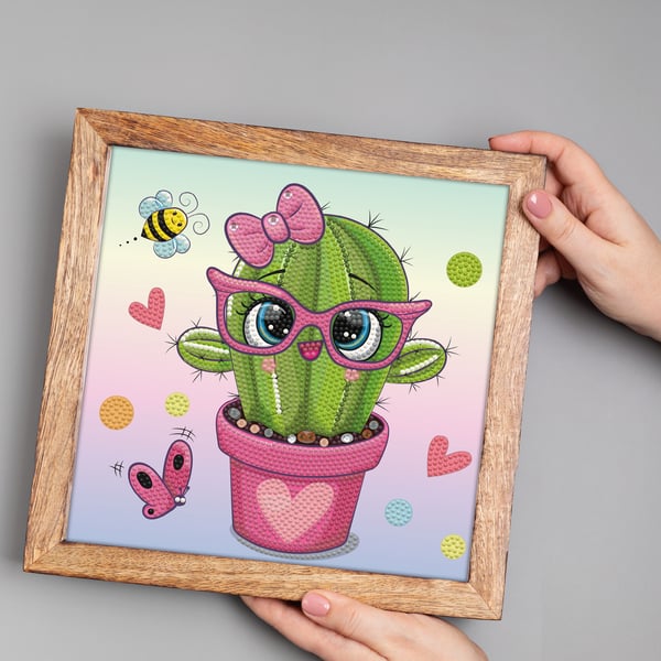 Diamond Dotz DOTZIES Pretty in Pink Cactus