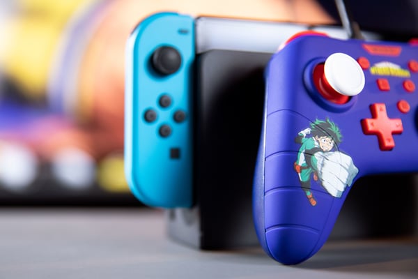 Konix My Hero Academia KX MHA SW/PC GAMEPAD BLUE Blå, Rød USB Analog/digital Nintendo Switch, PC