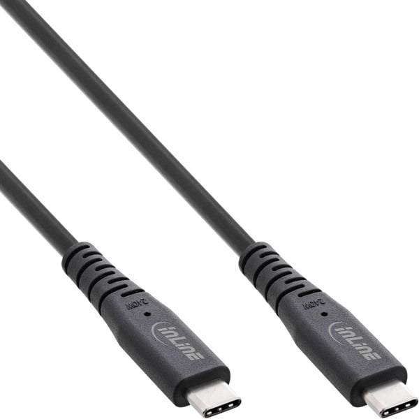 InLine 35902I USB-kabel USB4 Gen 3x2 2 m USB C 40 Gbit/sek. 240 W Sort