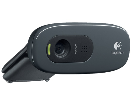 Logitech HD C270 webcam 3 MP 1280 x 720 pixel USB 2.0 Sort, Grå