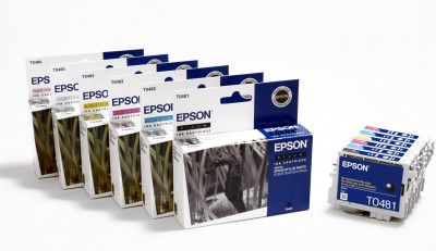 Epson Inktcartridge T048140 zwart blækpatron Original Sort