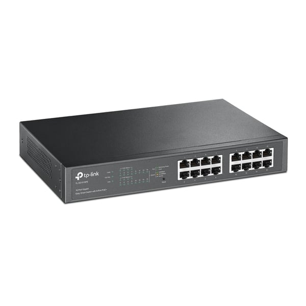 TP-LINK TL-SG1016PE - Kytkin - Älykäs - 8 x 10/100/1000 (PoE+)