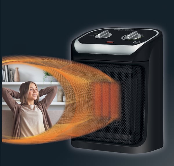 Rowenta Mini Excel SO9261 inomhus Svart 1800 W Elektrisk värmefläkt