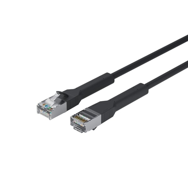 Lanview bøjelig støvle Halogenfri (LSZH) CAT6A U/FTP 3m Sort bøjelig støvle Halogenfri (LSZH) CAT6A U/FTP 3m Sort