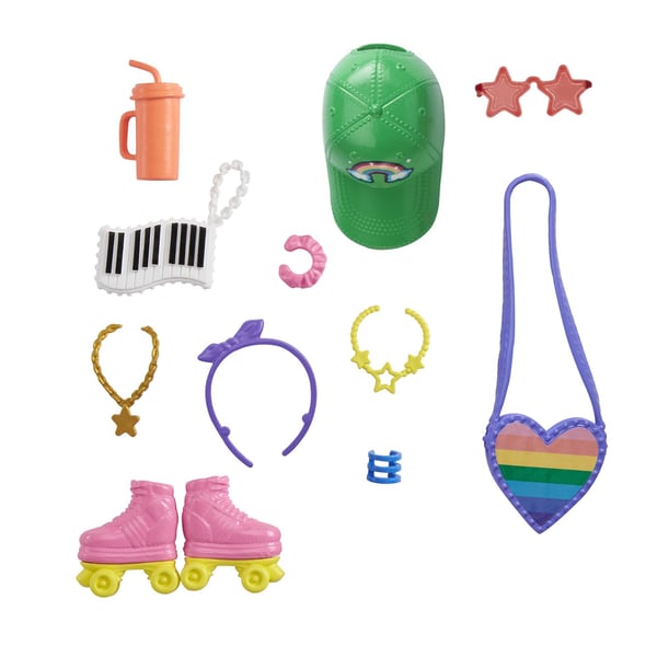 Barbie Fashionistas Barbie-tillbehör, temapaket för Barbie-dockor