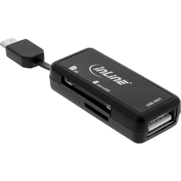 InLine 66776 kortinlukija USB 2.0 Musta