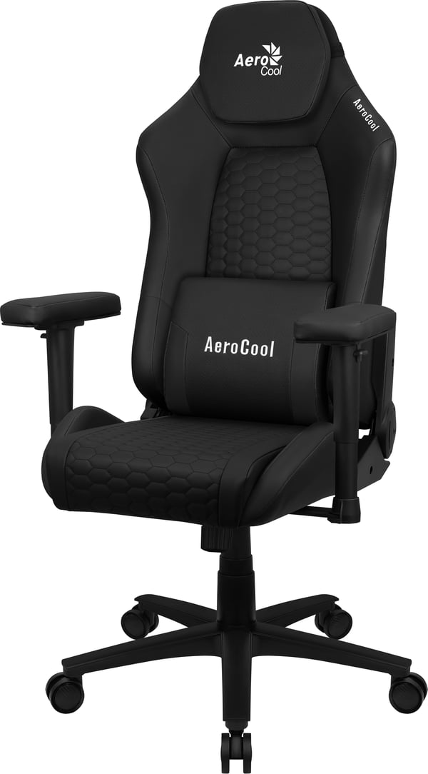 Aerocool CROWNBK datorspelsstol Universal spelstol Stoppad sits Svart