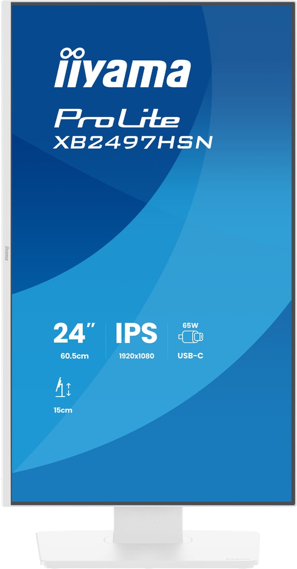 iiyama ProLite XB2497HSN-W1 platta pc-skärmar 60,5 cm (23.8") 1920 x 1080 pixlar Full HD LED Vit