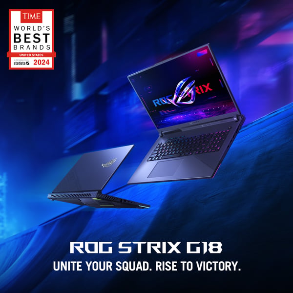 ASUS ROG Strix G18 G814PM-S9012W AMD Ryzen™ 9 7940HX Laptop 45,7 cm (18") 2.5K 16 GB DDR5-SDRAM 1 TB SSD NVIDIA GeForce RTX 5060 Wi-Fi 6E (802.11ax) Windows 11 Home Grå QWERTY Hollandsk