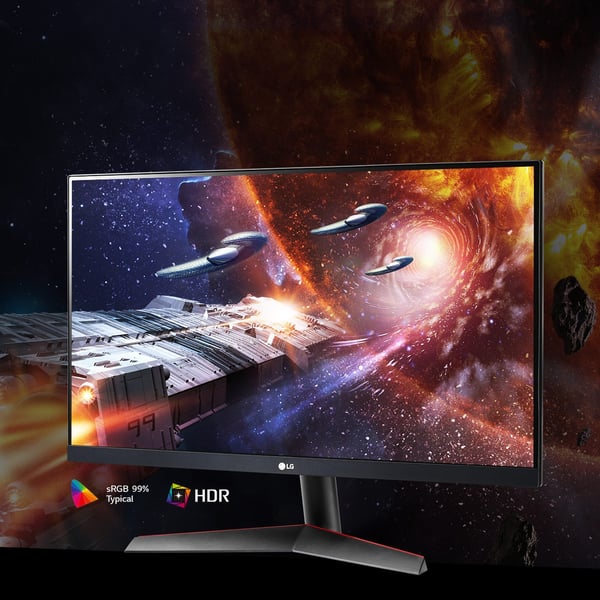 LG 24GN600-B computerskærm 60,5 cm (23.8") 1920 x 1080 pixel Fuld HD LED Sort, Rød