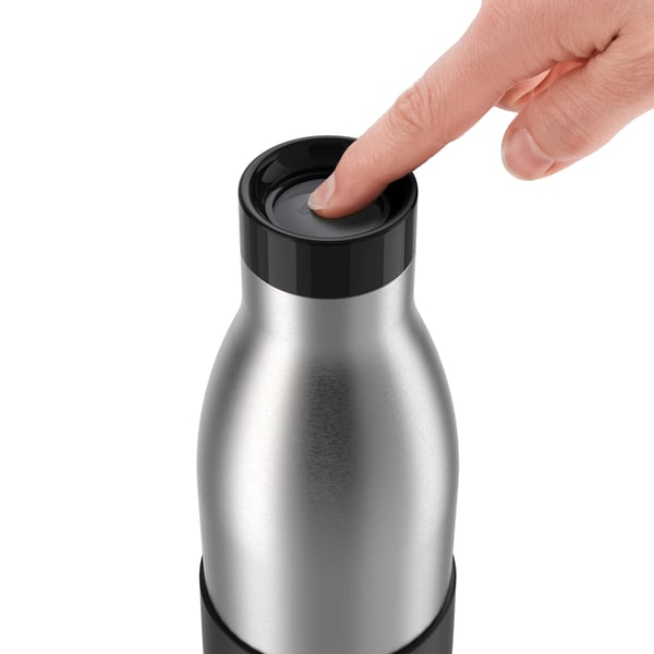 EMSA Bludrop Sleeve N3111100 drikkedunk Dagligt forbrug 700 ml Rustfrit stål Sort, Rustfrit stål