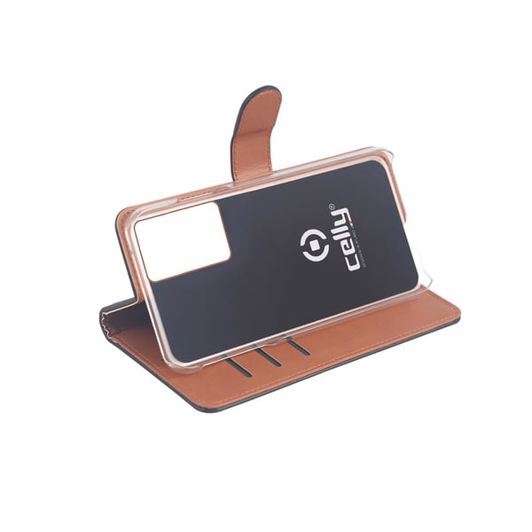 Celly Wally mobiltelefon etui 17,3 cm (6.8") Folie Sort, Brun