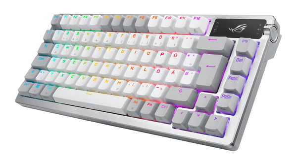 ASUS ROG Azoth White tastatur Spil USB + RF Wireless + Bluetooth QWERTZ Tysk Hvid