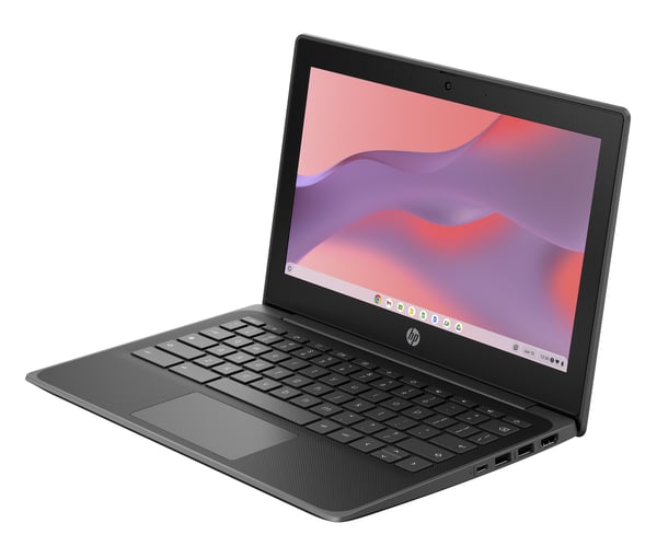 HP Fortis G1i 11 Intel® N N150 Chromebook 29,5 cm (11.6") Berøringsskærm HD 4 GB LPDDR5-SDRAM 32 GB eMMC Wi-Fi 6E (802.11ax) ChromeOS Sort QWERTY