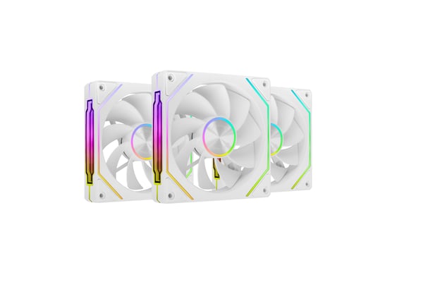 Mars Gaming MF-LINKFINITYKIT2RW Computerkabinet Ventilator 12 cm Hvid 3 stk