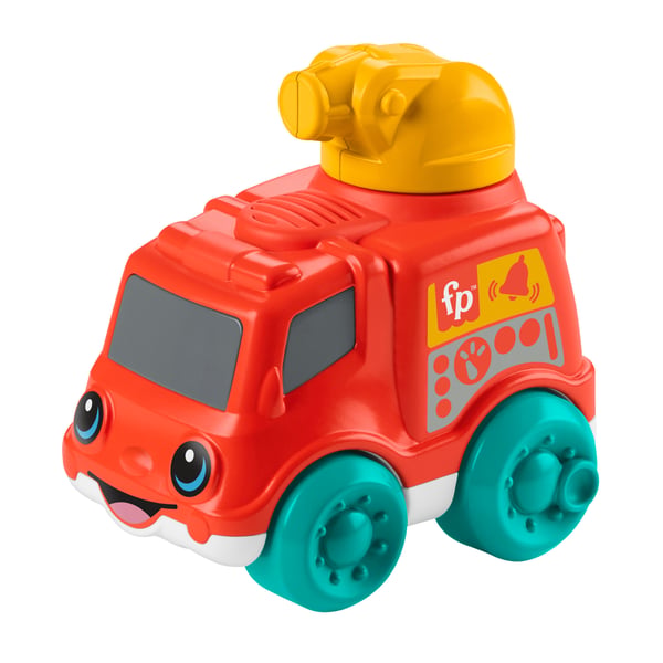 Fisher-Price Fisher-Price-legetøjskøretøj, der kan skubbes, med aktiviteter til finmotorikken for spædbørn, Design kan variere